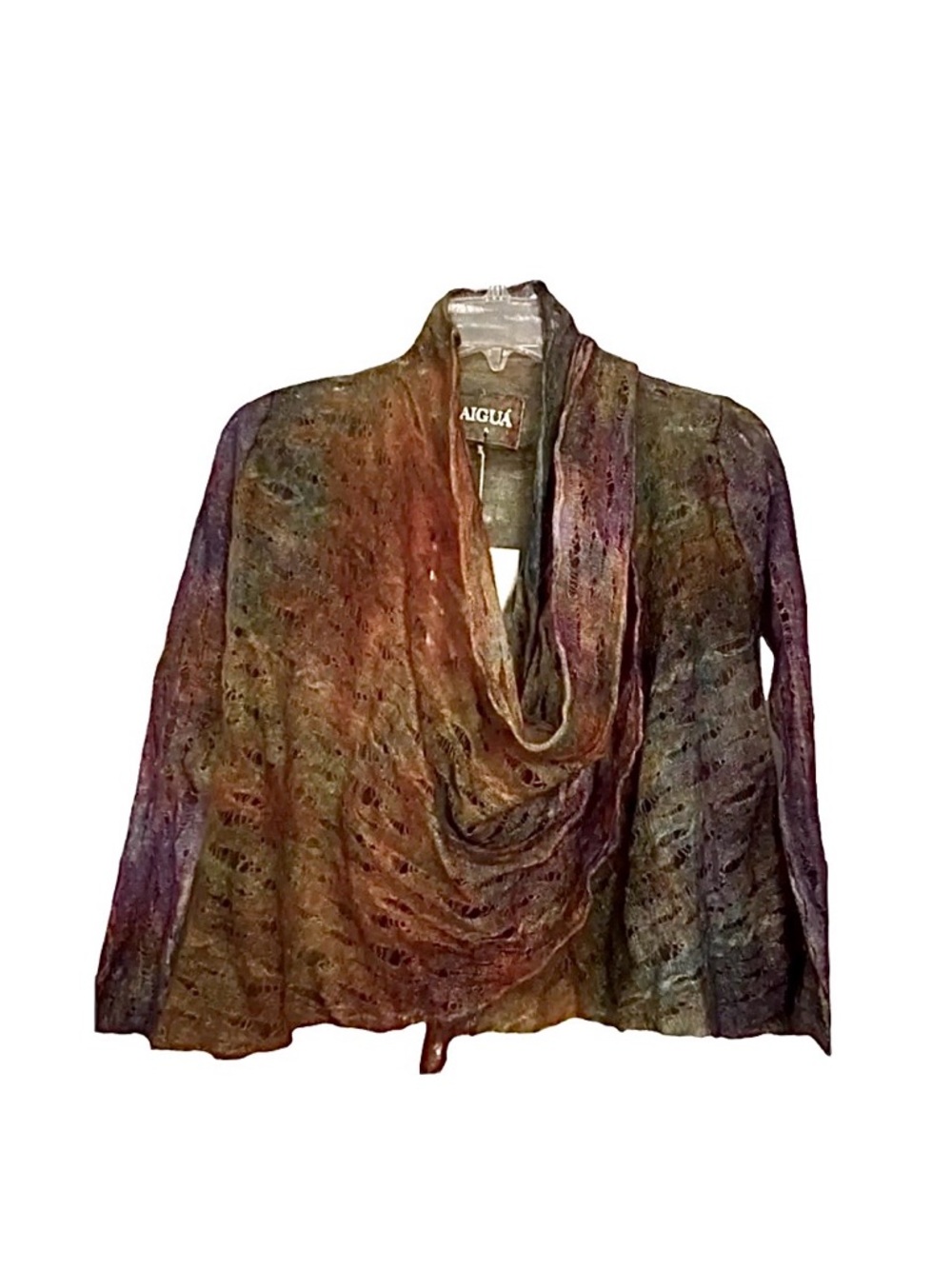 Aigua New Anthropologie Alpaca Multi Color Cardigan Boutique